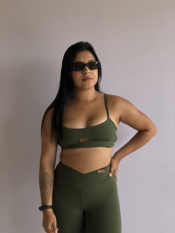 CALÇA CINTURA ALTA FITNESS (VERDE MILITAR) - Image 4